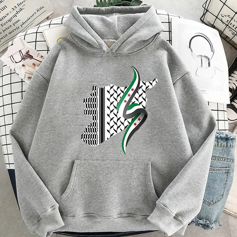 Damascus Syria Hoodie 2025 Women/men Harajuku Aesthetic Hoodies Autumn Winter Clothes Pullover Sweatshirt Vintage