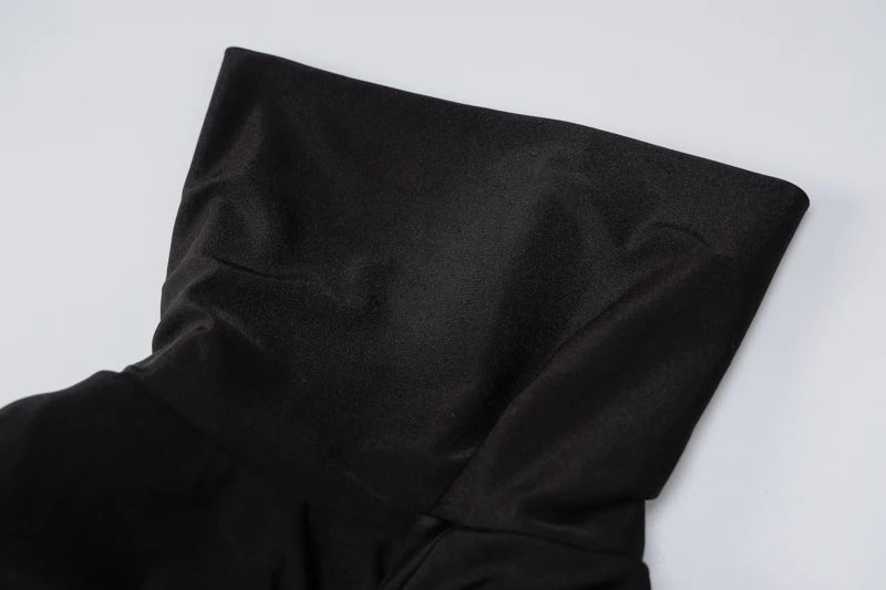 Autumn Winter Women Padded Shoulder Long Sleeve Body Black Turtleneck T Shirt Tops Sexy Bodysuit 2021 Fall Clothes