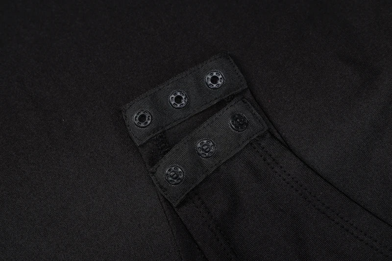 Autumn Winter Women Padded Shoulder Long Sleeve Body Black Turtleneck T Shirt Tops Sexy Bodysuit 2021 Fall Clothes