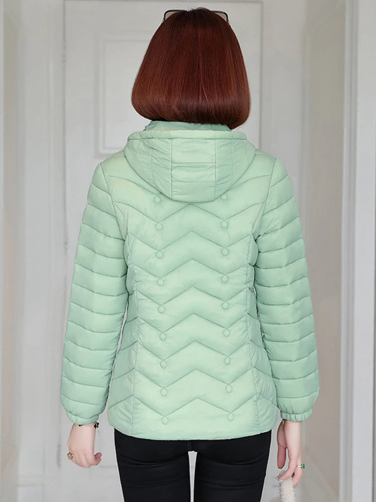 Women`s Winter Jackets Coats Overcoats Women Clothing Warm Slim Coat Lady Ultralight Jacket Female Windproof Parka Clothing