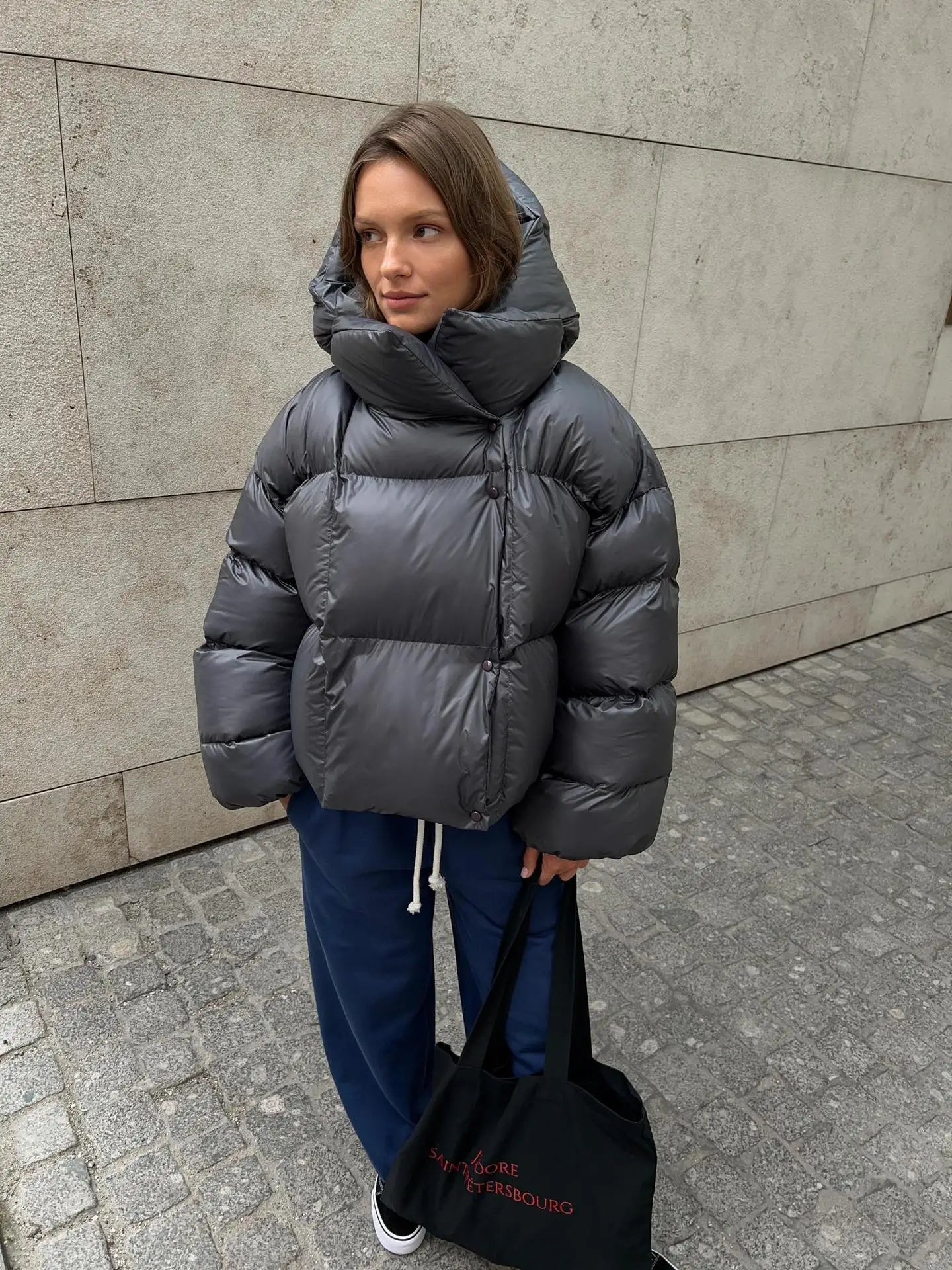 Women Autumn Winter Warm Coat Thick Parkas Long Sleeve Parkas Female Street Fashion Hoodies Woman's Cotton-padded Jacket 2025