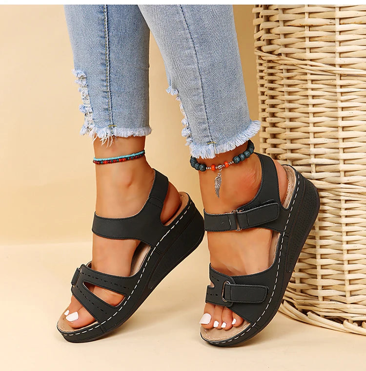 Sandals Shoes Women Summer Fashion Wedge Shoes Woman Non-Slip Women's Sandals Huaraches Casual Footwear Zapatos De Mujer Female