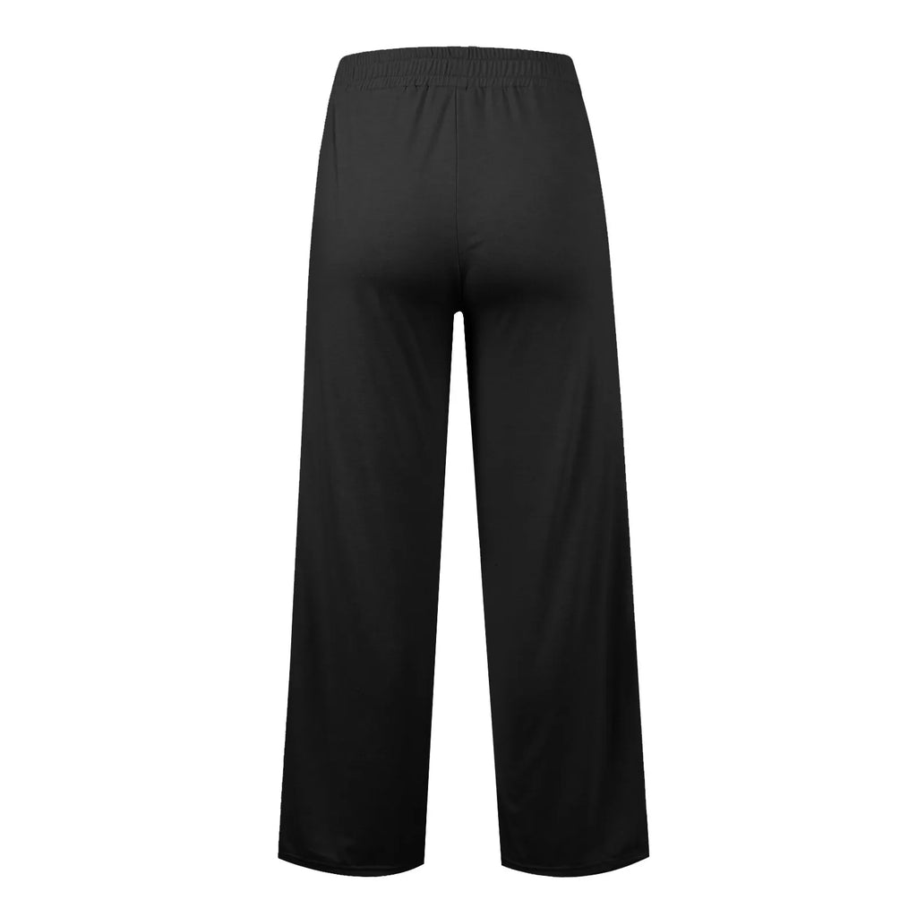 Wide Leg Pants For Women’S Fleece Lined Sweatpants Straight Pants Bottom All-Math Plain Fitness Joggers Pants Travel Basic