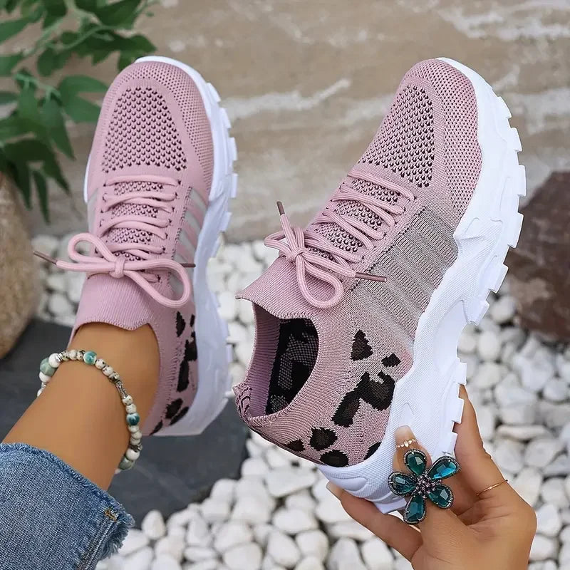 shoes woman 2025 [Leopard print sneakers] lightweight and breathable women's casual sneakers.women's shoes sale shoes
