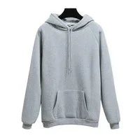 Long Sleeve Pocket Men Tops Sweatpant Streetwear Y2K Hoodies Women Harajuku Solid Color Loose Sweatshirt Hip Hop Basic payment