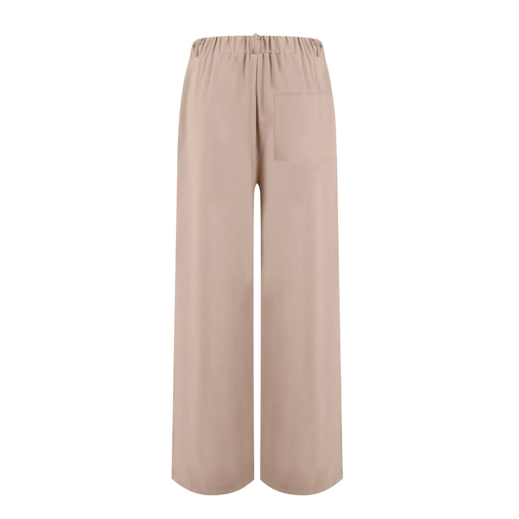 Women's Wide Leg Pants High Elastic Waisted In The Back Business Work Trousers Long Casual Pants Pants for Women Women’s Pants