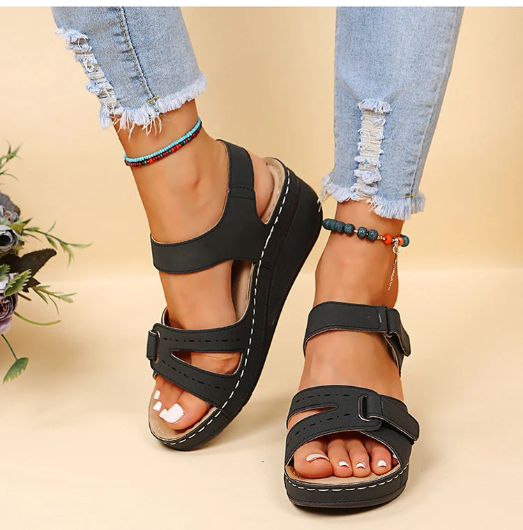 Sandals Shoes Women Summer Fashion Wedge Shoes Woman Non-Slip Women's Sandals Huaraches Casual Footwear Zapatos De Mujer Female