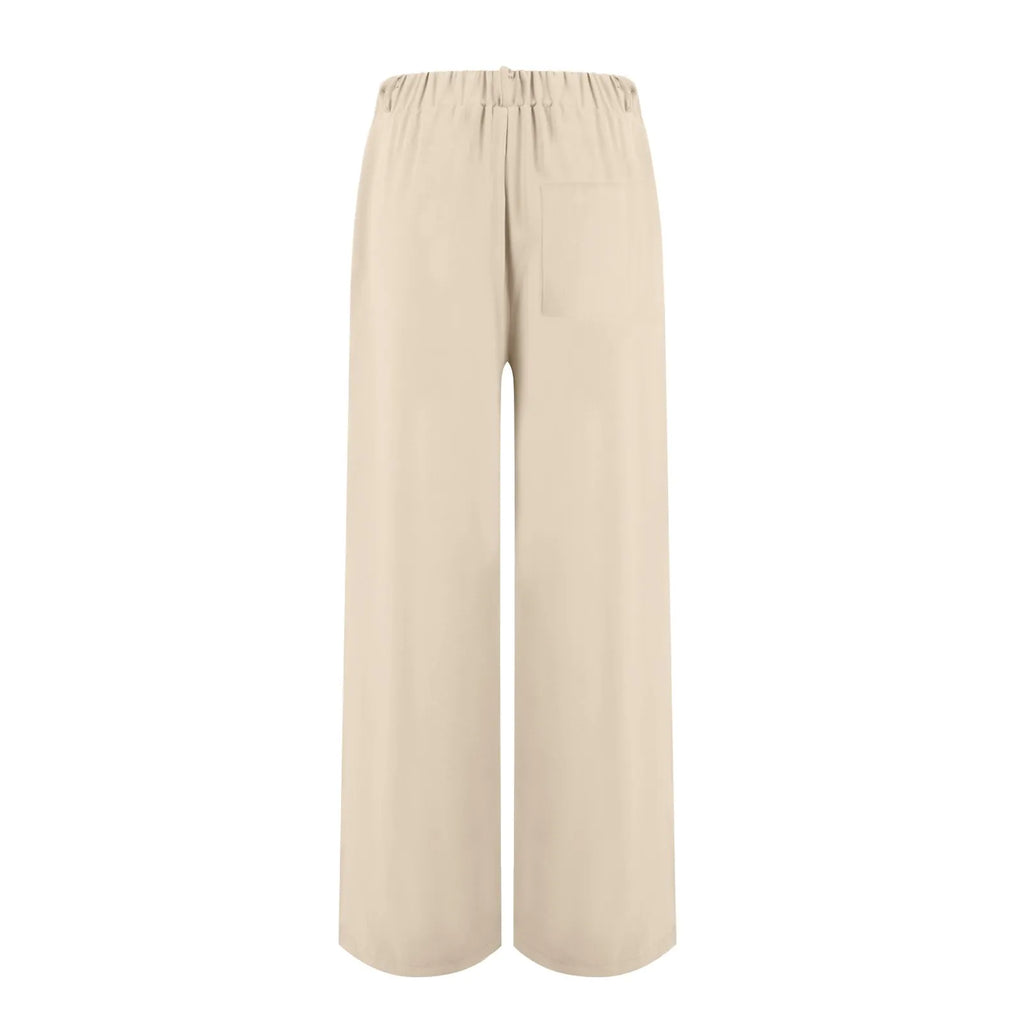 Women's Wide Leg Pants High Elastic Waisted In The Back Business Work Trousers Long Casual Pants Pants for Women Women’s Pants