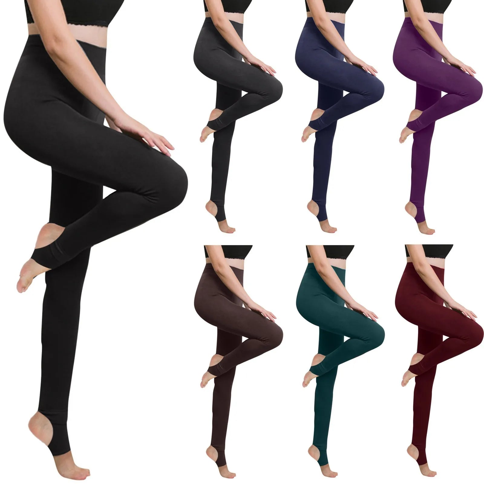 New Fashion Women Solid Color Warm Winter  Pants Keep Warm Leggings Soft and comfortable, slimming the shape of the legs