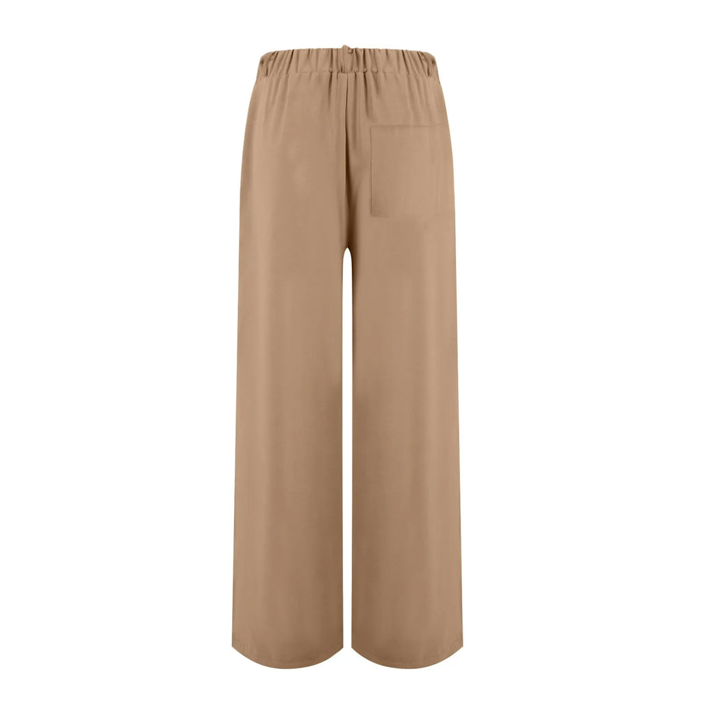 Women's Wide Leg Pants High Elastic Waisted In The Back Business Work Trousers Long Casual Pants Pants for Women Women’s Pants