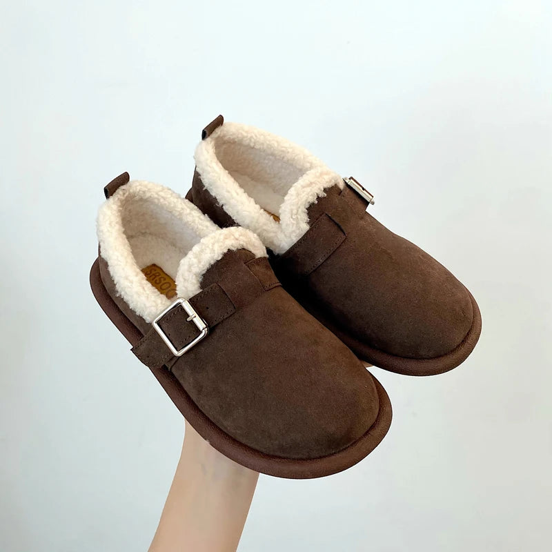 Thick bottoming women's retro spring and Autumn 2023 new loafers flat non-slip with skirt soft sole single shoes