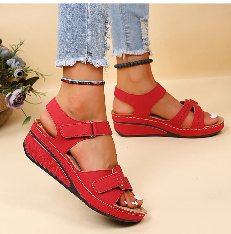 Sandals Shoes Women Summer Fashion Wedge Shoes Woman Non-Slip Women's Sandals Huaraches Casual Footwear Zapatos De Mujer Female