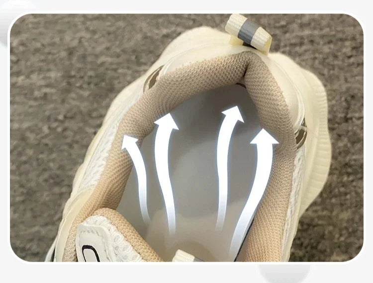 Women Platform Sneakers 2025 Autumn New Fashion Casual Lace Up Sports Shoes Woman Non Slip Walking Shoes Ladies Vulcanize Shoes
