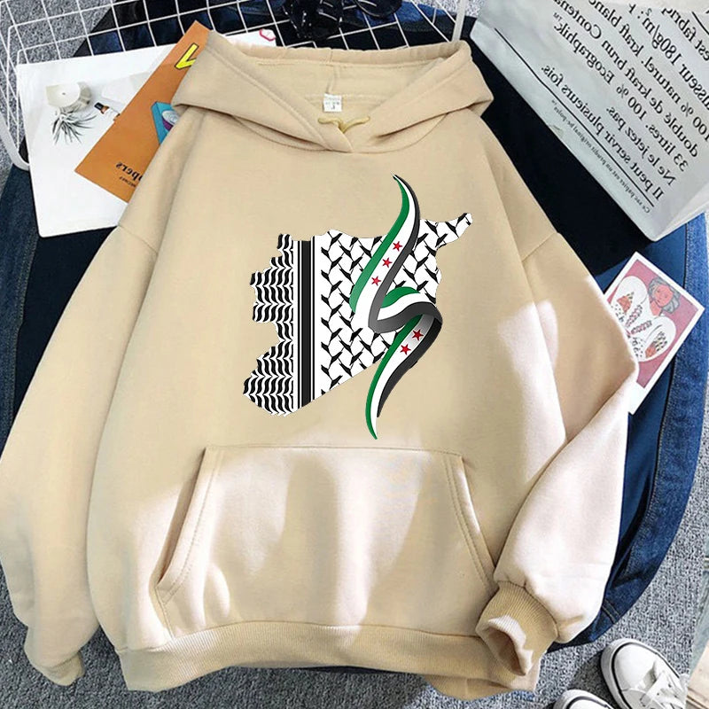 Damascus Syria Hoodie 2025 Women/men Harajuku Aesthetic Hoodies Autumn Winter Clothes Pullover Sweatshirt Vintage