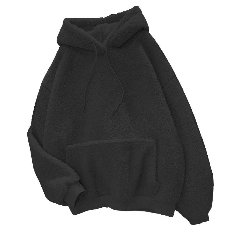 New Autumn Winter Clothes Thick Warm Coat Velvet Cashmere Women Hoody Sweatshirt Casual Tops Lady Loose Apricot Be Fun Pullover