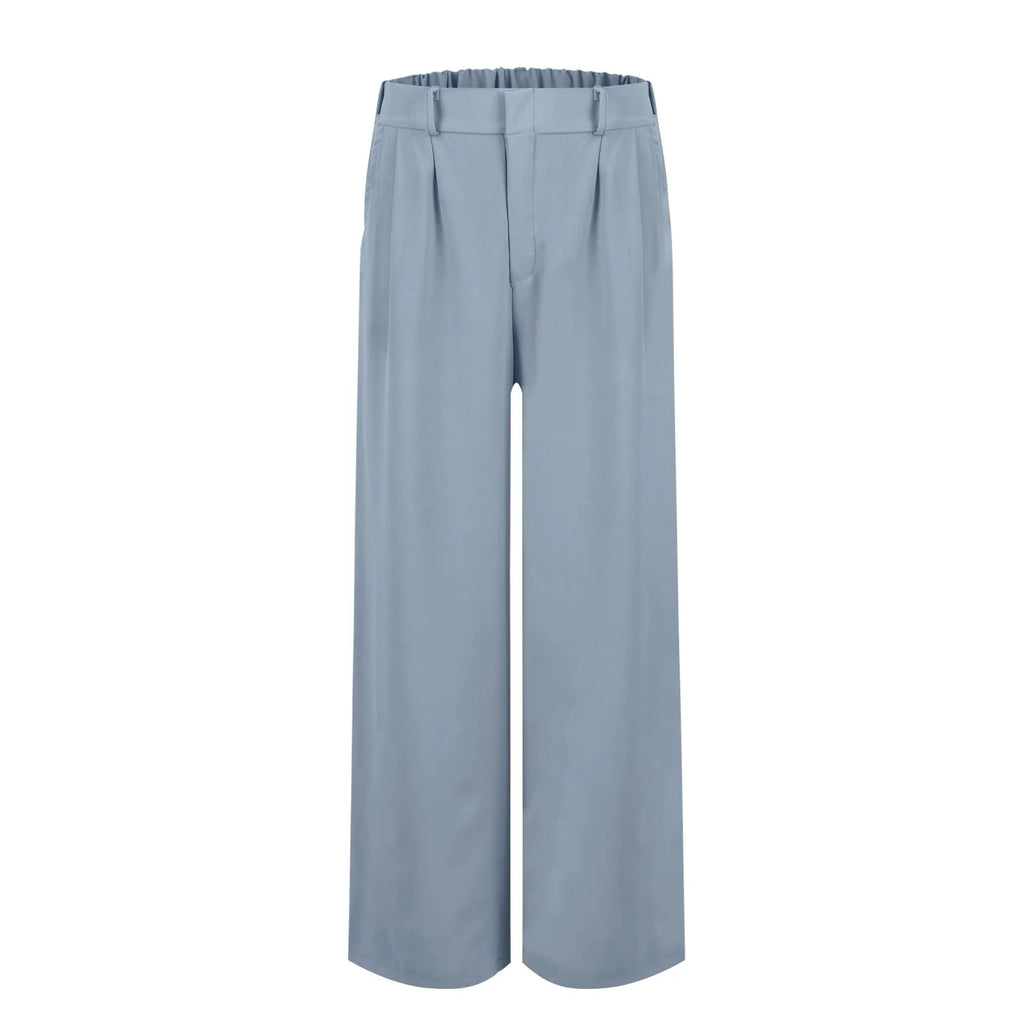 Women's Wide Leg Pants High Elastic Waisted In The Back Business Work Trousers Long Casual Pants Pants for Women Women’s Pants