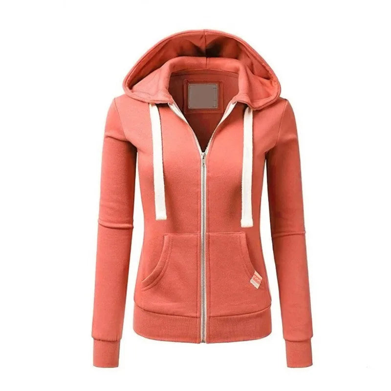 2024 Spring and Autumn New Personalized Casual Hoodie Korean Edition Fashion Long Sleeve Top Loose Zipper Sports Hoodie