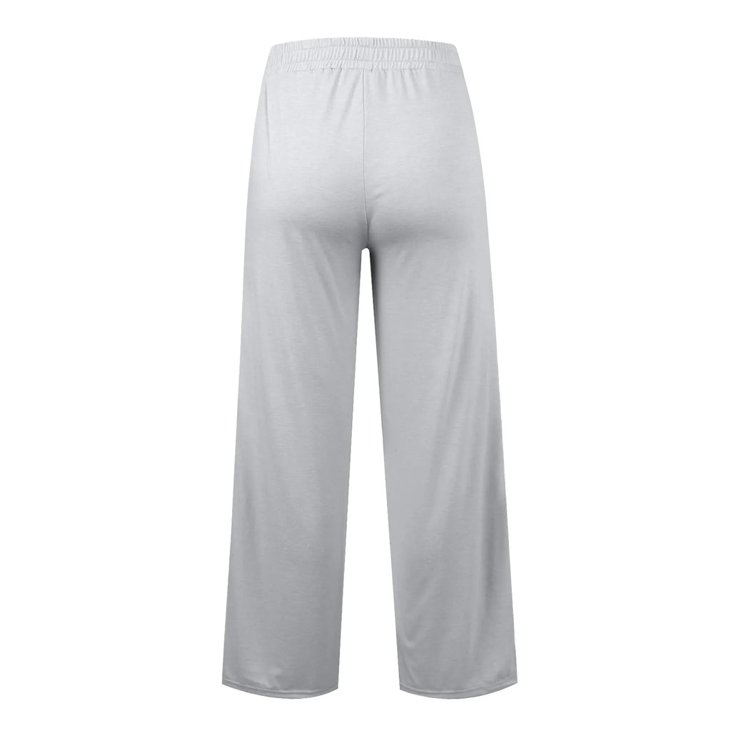 Wide Leg Pants For Women’S Fleece Lined Sweatpants Straight Pants Bottom All-Math Plain Fitness Joggers Pants Travel Basic