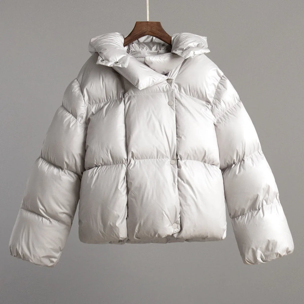 Women Autumn Winter Warm Coat Thick Parkas Long Sleeve Parkas Female Street Fashion Hoodies Woman's Cotton-padded Jacket 2025