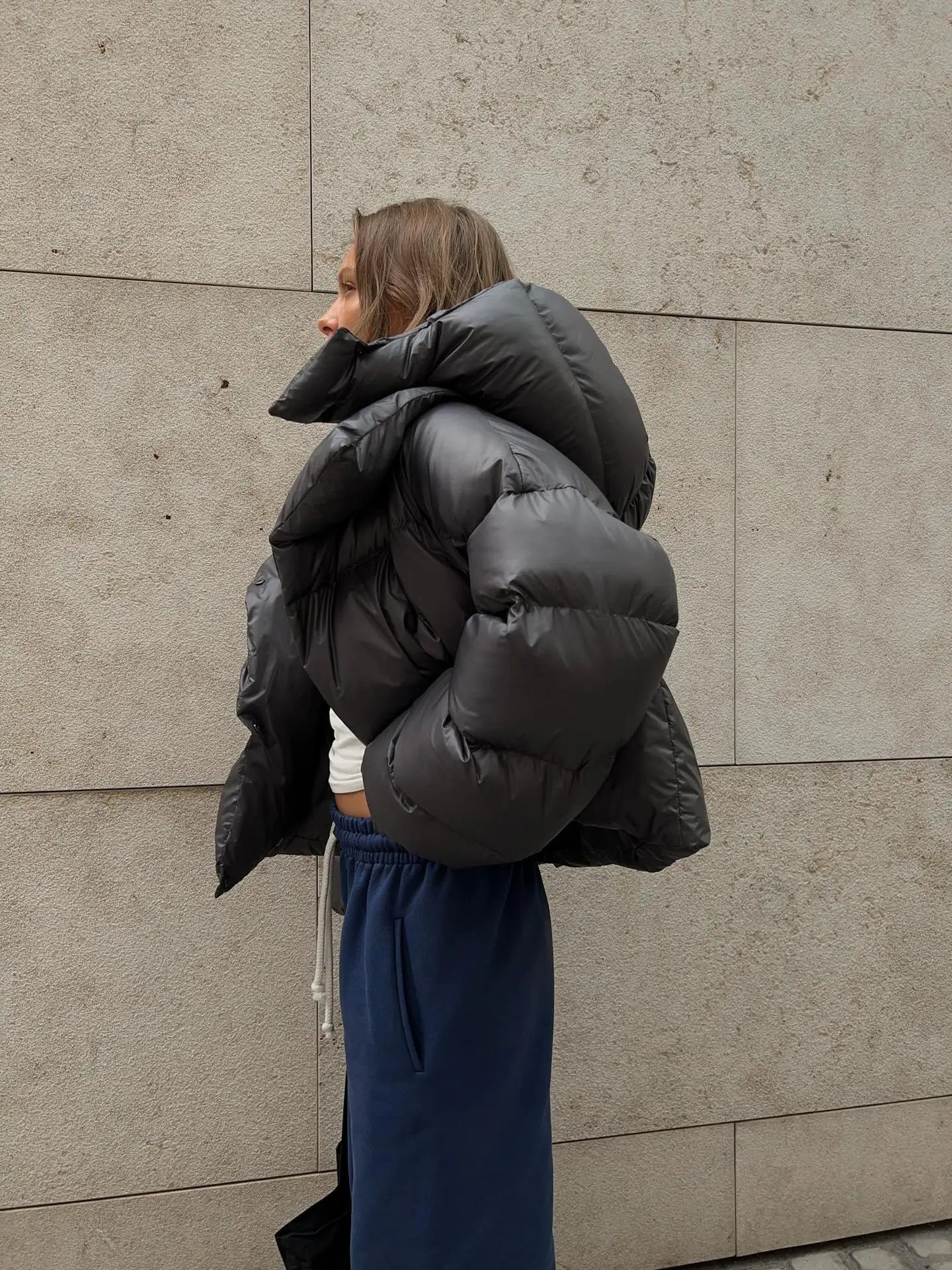Women Autumn Winter Warm Coat Thick Parkas Long Sleeve Parkas Female Street Fashion Hoodies Woman's Cotton-padded Jacket 2025