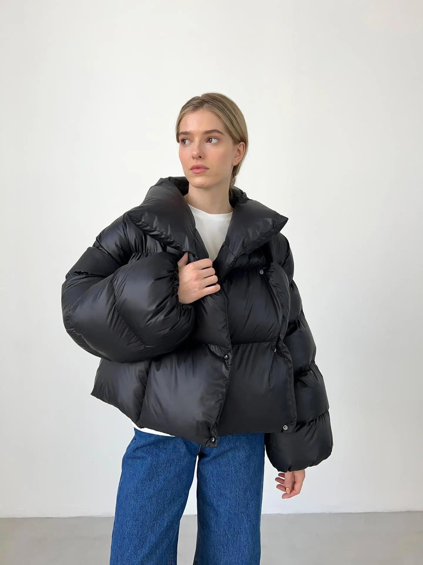 Women Autumn Winter Warm Coat Thick Parkas Long Sleeve Parkas Female Street Fashion Hoodies Woman's Cotton-padded Jacket 2025