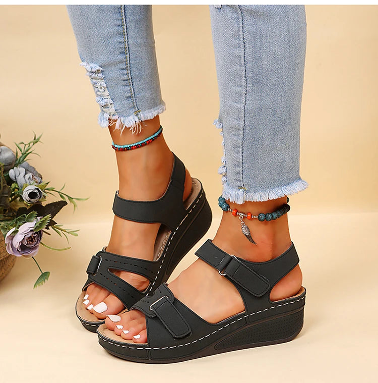 Sandals Shoes Women Summer Fashion Wedge Shoes Woman Non-Slip Women's Sandals Huaraches Casual Footwear Zapatos De Mujer Female