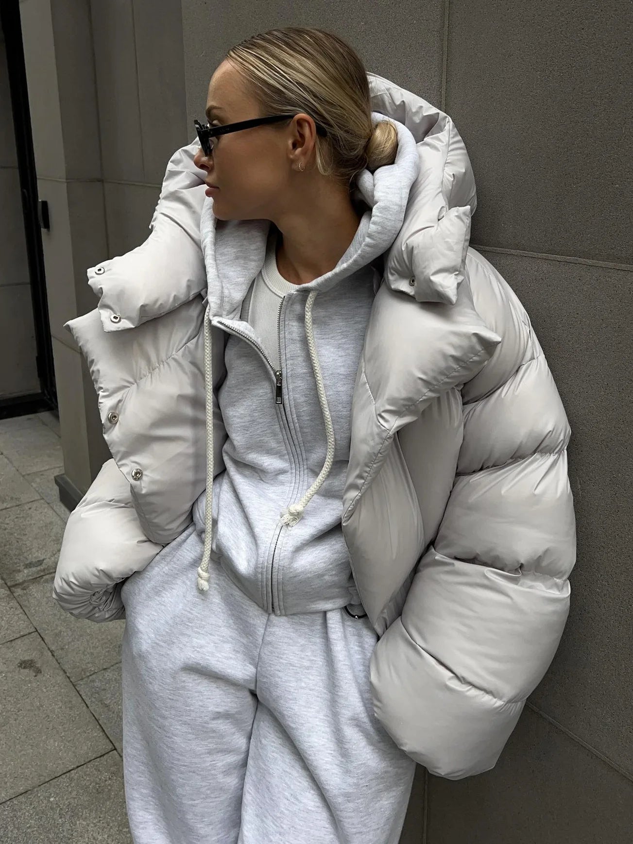 Women Autumn Winter Warm Coat Thick Parkas Long Sleeve Parkas Female Street Fashion Hoodies Woman's Cotton-padded Jacket 2025