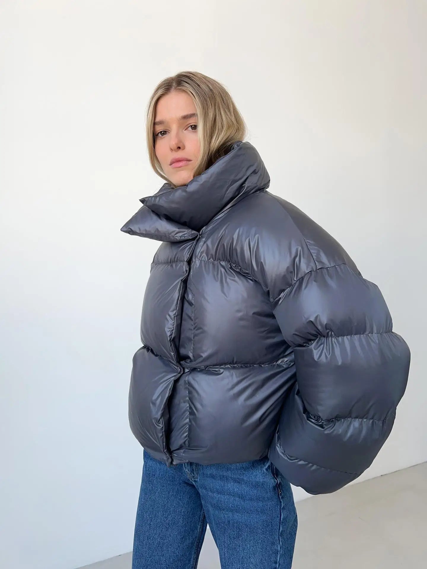 Women Autumn Winter Warm Coat Thick Parkas Long Sleeve Parkas Female Street Fashion Hoodies Woman's Cotton-padded Jacket 2025