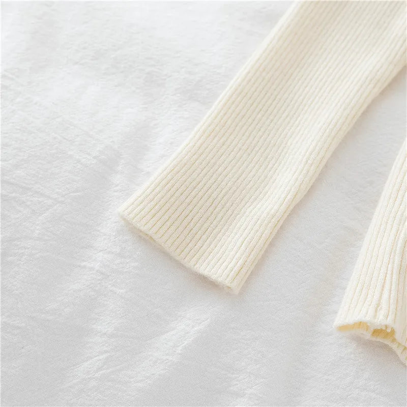 2025 Autumn Winter Button V Neck Sweater Women Basic Slim Pullover Women Sweaters And Pullovers Knit Jumper Soft Warm Tops