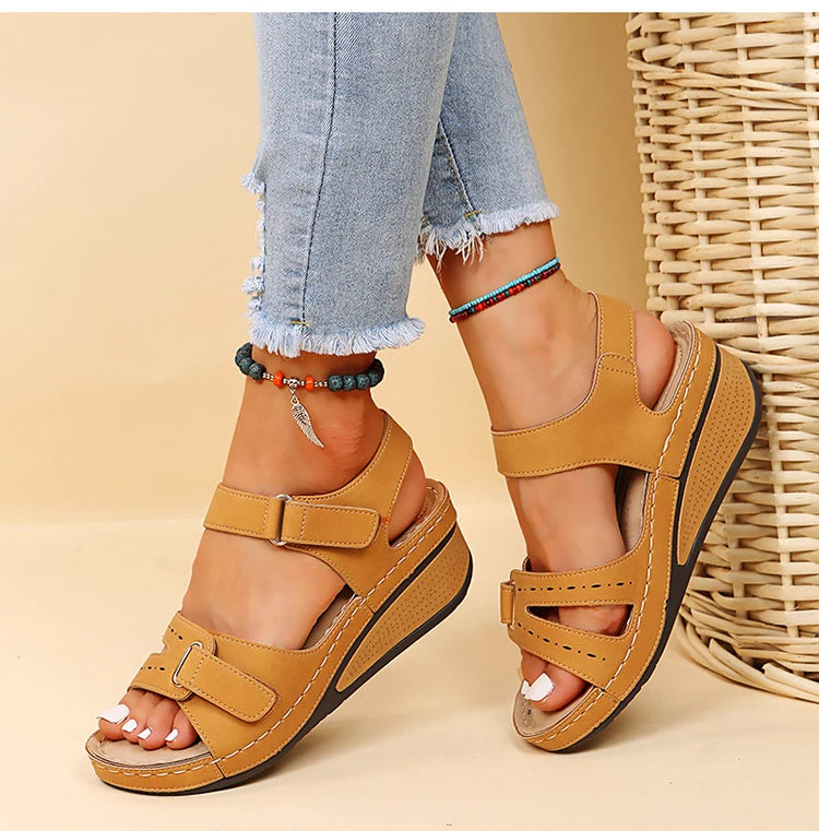 Sandals Shoes Women Summer Fashion Wedge Shoes Woman Non-Slip Women's Sandals Huaraches Casual Footwear Zapatos De Mujer Female