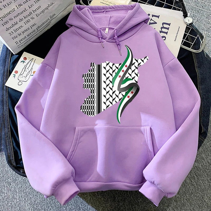 Damascus Syria Hoodie 2025 Women/men Harajuku Aesthetic Hoodies Autumn Winter Clothes Pullover Sweatshirt Vintage