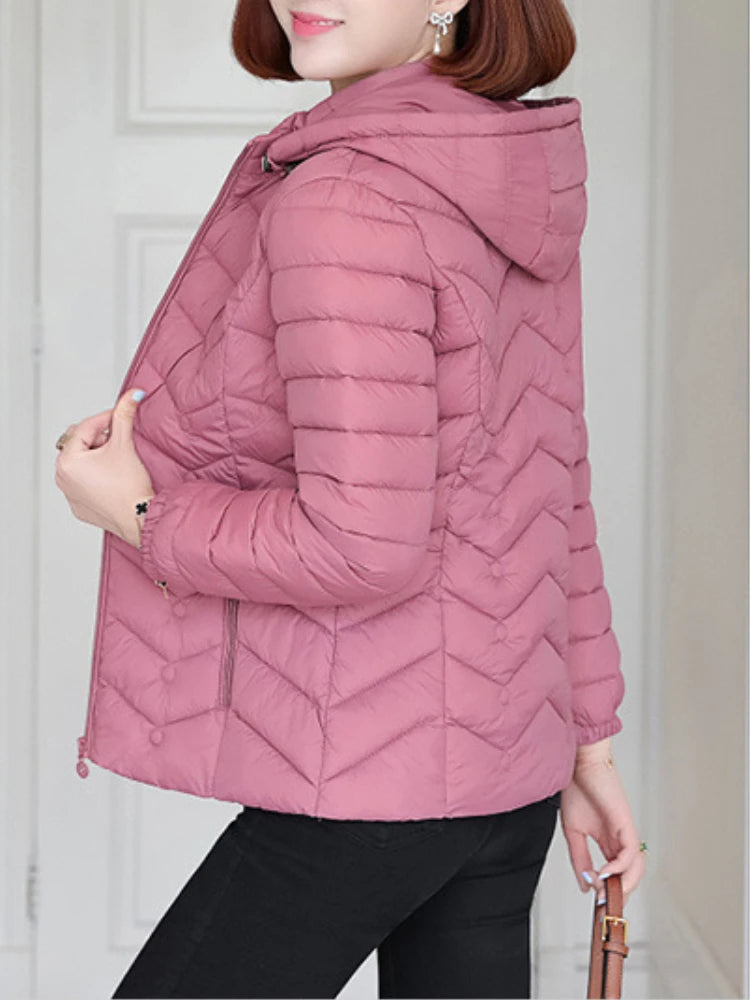 Women`s Winter Jackets Coats Overcoats Women Clothing Warm Slim Coat Lady Ultralight Jacket Female Windproof Parka Clothing