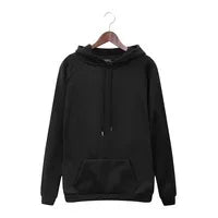 Long Sleeve Pocket Men Tops Sweatpant Streetwear Y2K Hoodies Women Harajuku Solid Color Loose Sweatshirt Hip Hop Basic payment