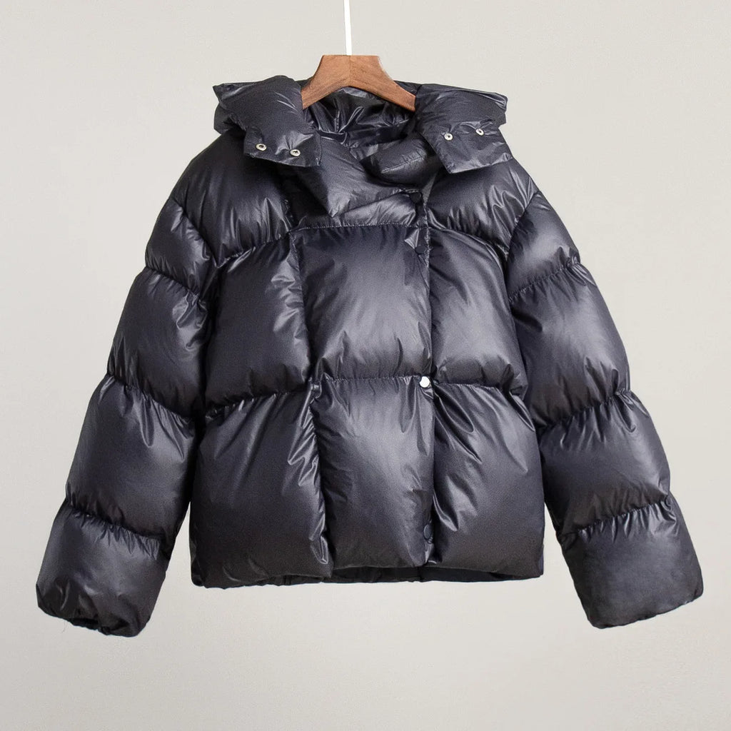 Women Autumn Winter Warm Coat Thick Parkas Long Sleeve Parkas Female Street Fashion Hoodies Woman's Cotton-padded Jacket 2025