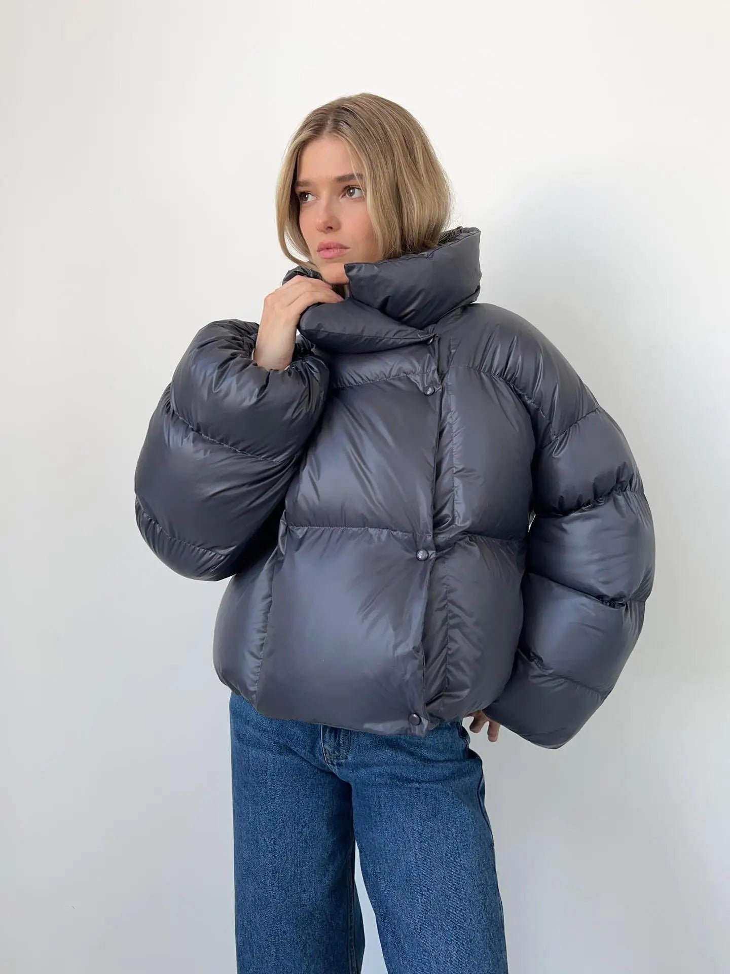 Women Autumn Winter Warm Coat Thick Parkas Long Sleeve Parkas Female Street Fashion Hoodies Woman's Cotton-padded Jacket 2025