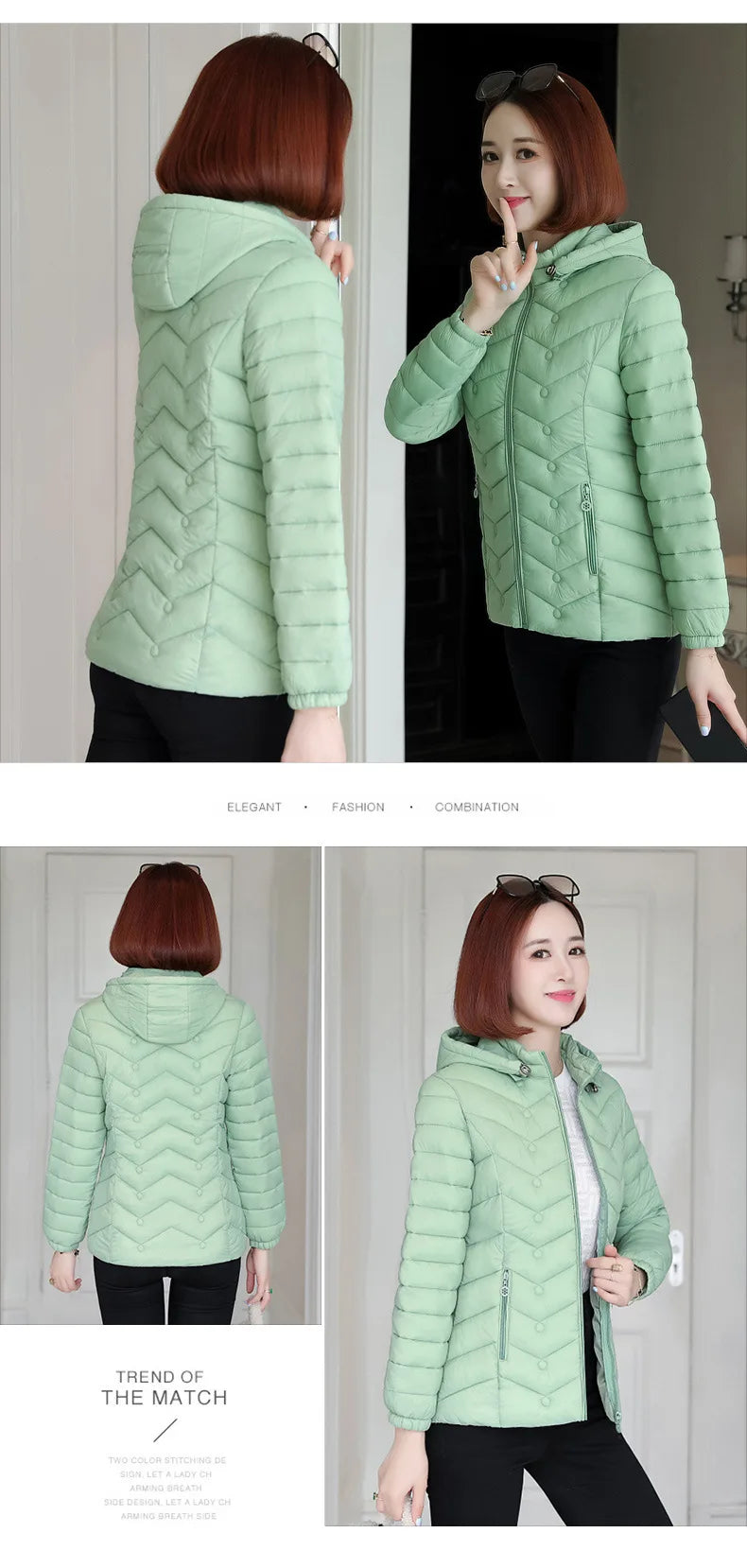 Women`s Winter Jackets Coats Overcoats Women Clothing Warm Slim Coat Lady Ultralight Jacket Female Windproof Parka Clothing