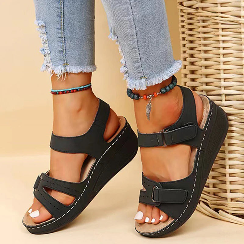 Sandals Shoes Women Summer Fashion Wedge Shoes Woman Non-Slip Women's Sandals Huaraches Casual Footwear Zapatos De Mujer Female
