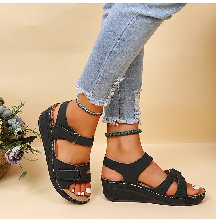 Sandals Shoes Women Summer Fashion Wedge Shoes Woman Non-Slip Women's Sandals Huaraches Casual Footwear Zapatos De Mujer Female