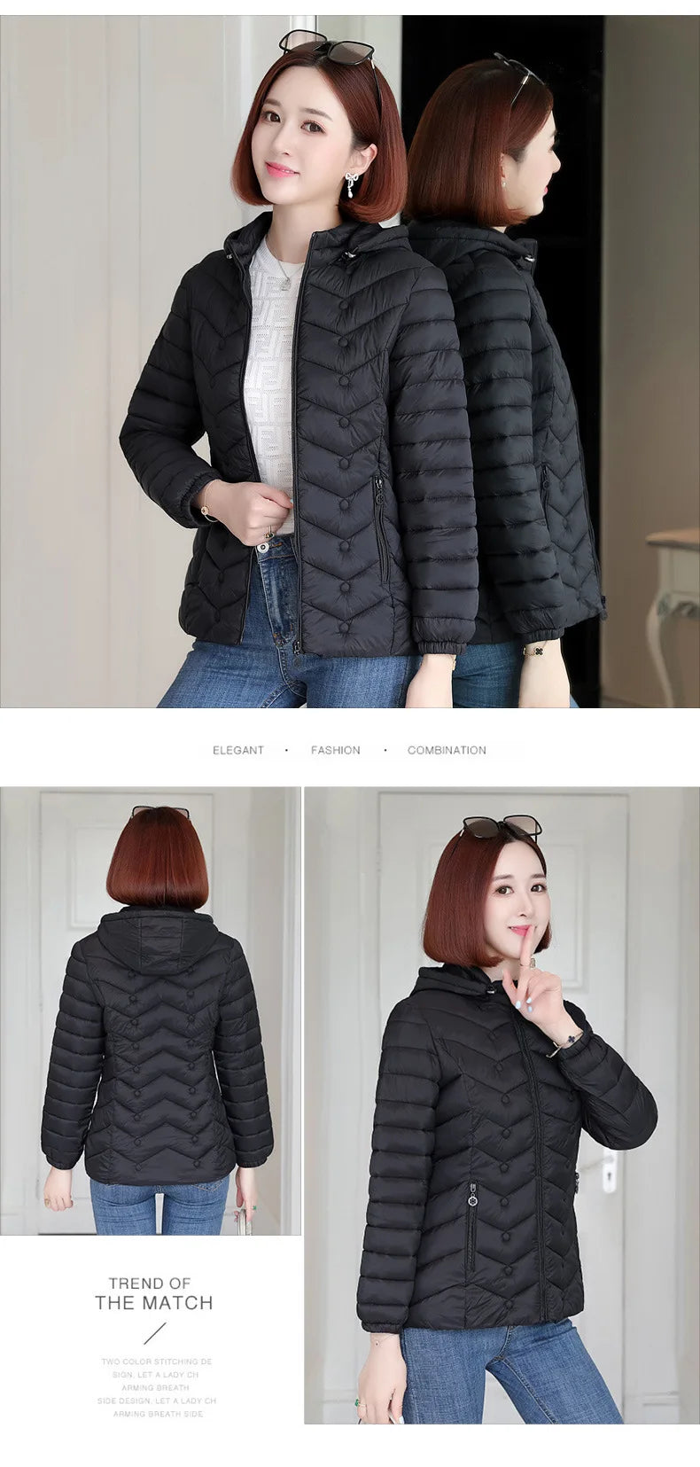 Women`s Winter Jackets Coats Overcoats Women Clothing Warm Slim Coat Lady Ultralight Jacket Female Windproof Parka Clothing