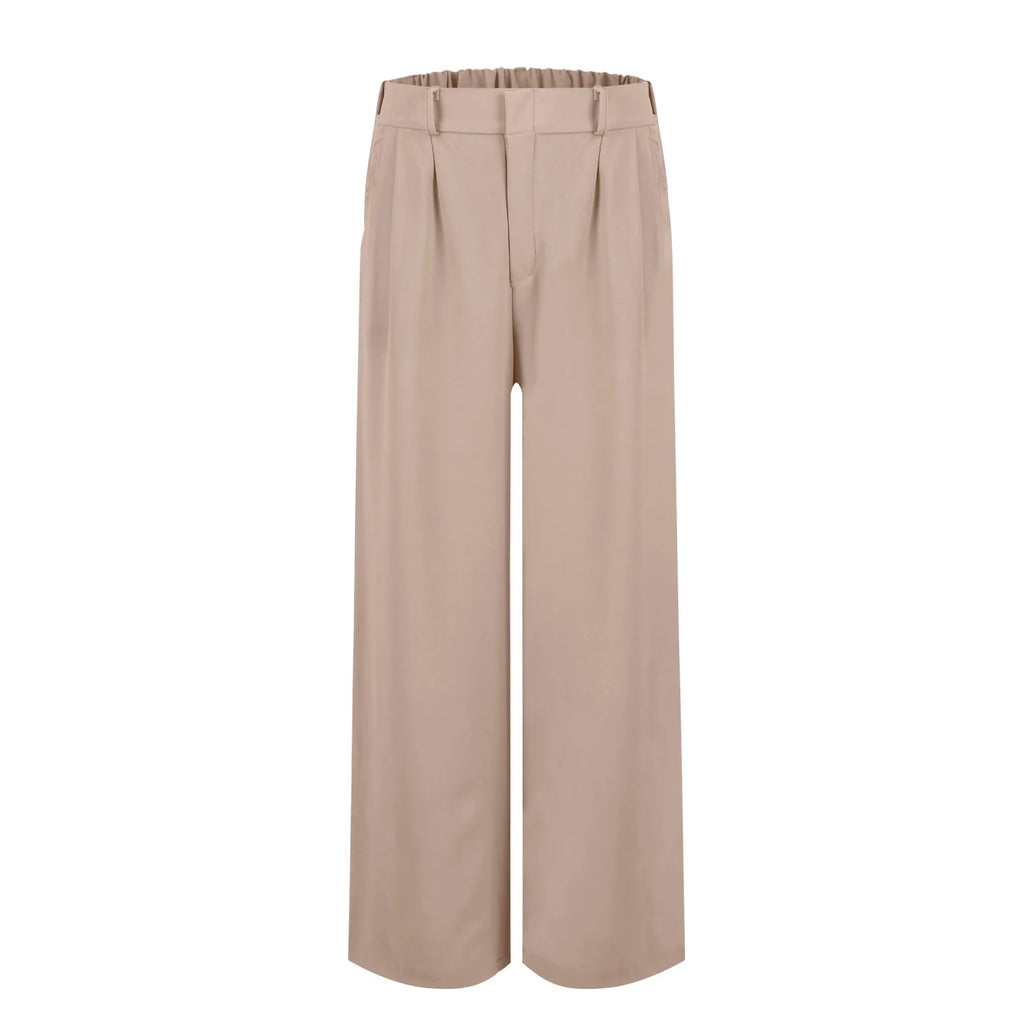 Women's Wide Leg Pants High Elastic Waisted In The Back Business Work Trousers Long Casual Pants Pants for Women Women’s Pants