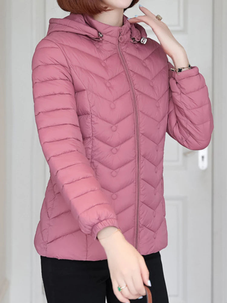 Women`s Winter Jackets Coats Overcoats Women Clothing Warm Slim Coat Lady Ultralight Jacket Female Windproof Parka Clothing